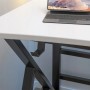 Rebiko Weißer Moderner Gaming-Computertisch für Gamer Loft Groß 120 cm_2