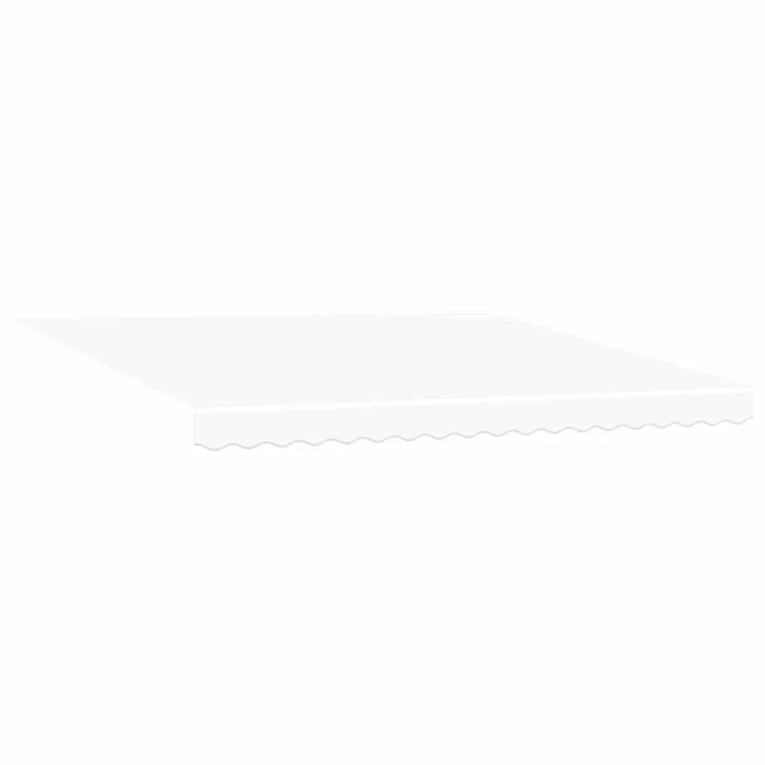 Furnicato Markisenersatzstoff Weiß 4 X 3 5 M Polyester
