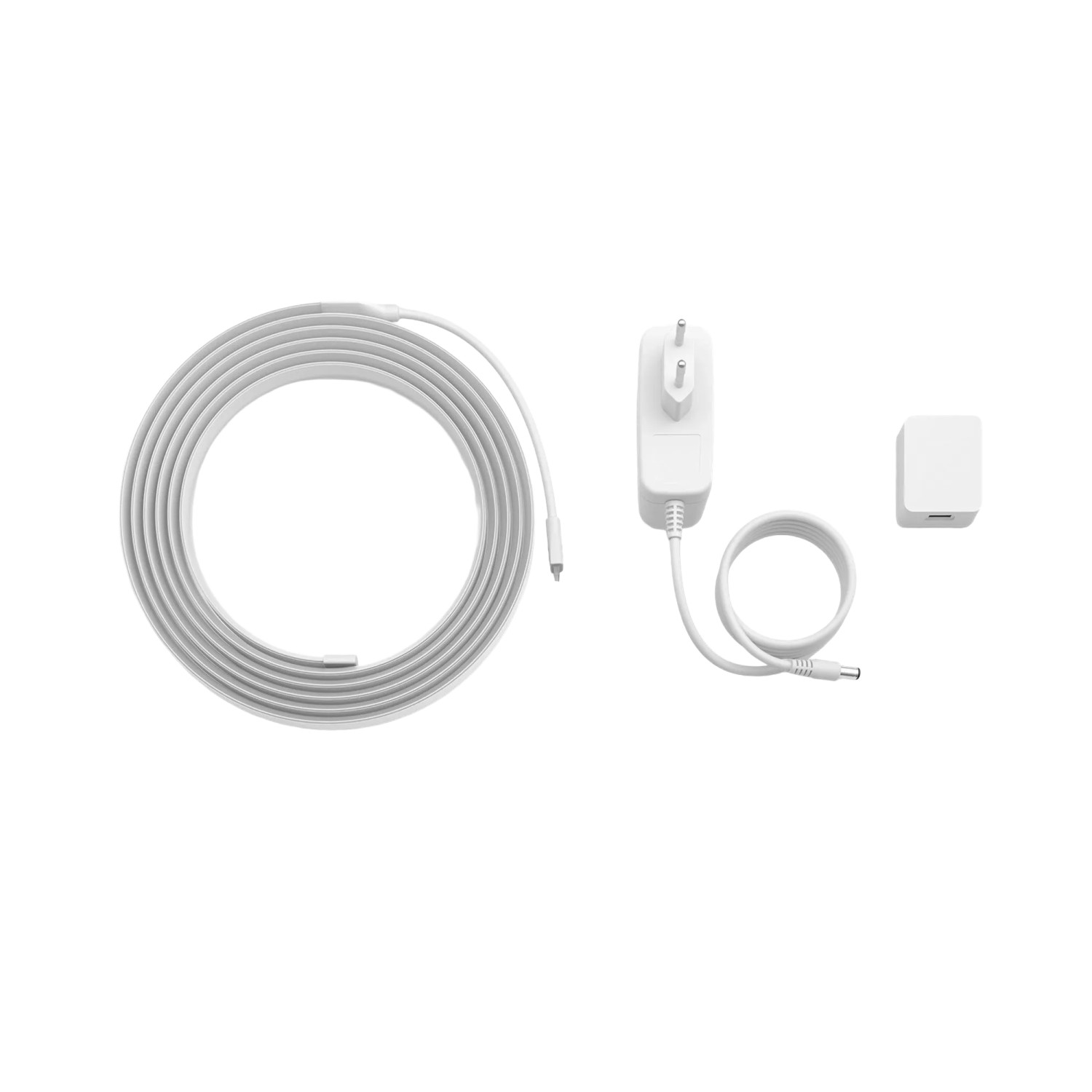 Philips Hue Lightstrip Flux 3m mit Netzteil und Steuerungseinheit.
