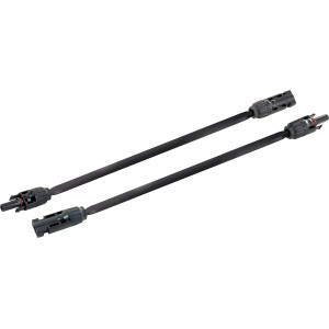 Schwaiger Solar-Flachkabeladapter, 30 cm, für PV-Module. Kabel mit Steckverbindern für Solaranlagen.