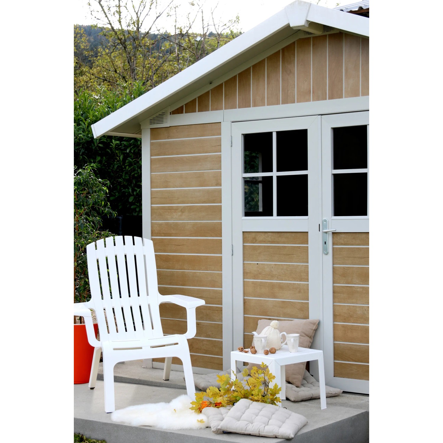 Grosfillex Gerätehaus Kunststoff Deco Sherwood 7,5 m² kaufen bei OBI