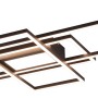 Moderne Trio LED-Deckenleuchte Irvine, 105x42 cm, anthrazit, mit geometrischem Design.