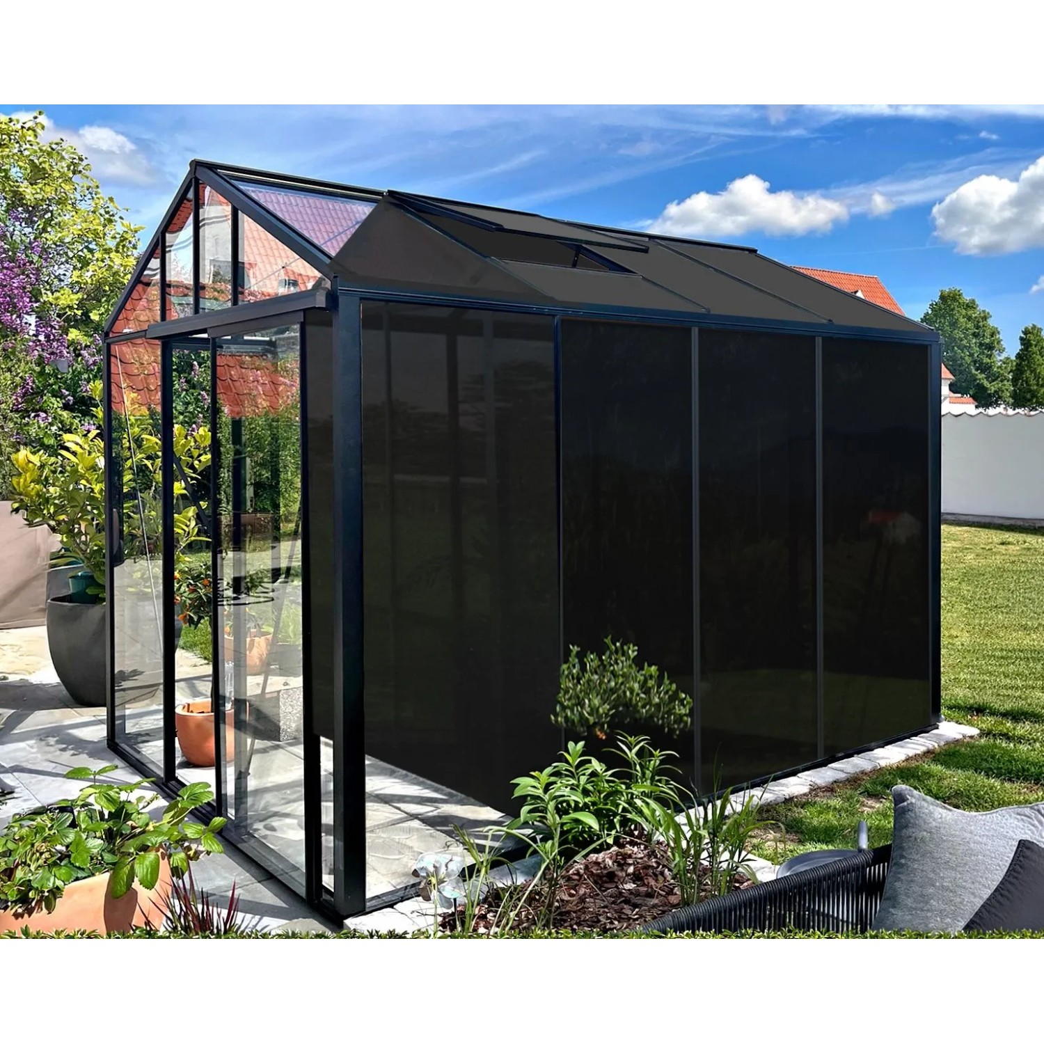 Bloomcabin Premium-Qualität Gewächshaus Klassik mit Grossem Integriertem Stauraum GHCLS3
