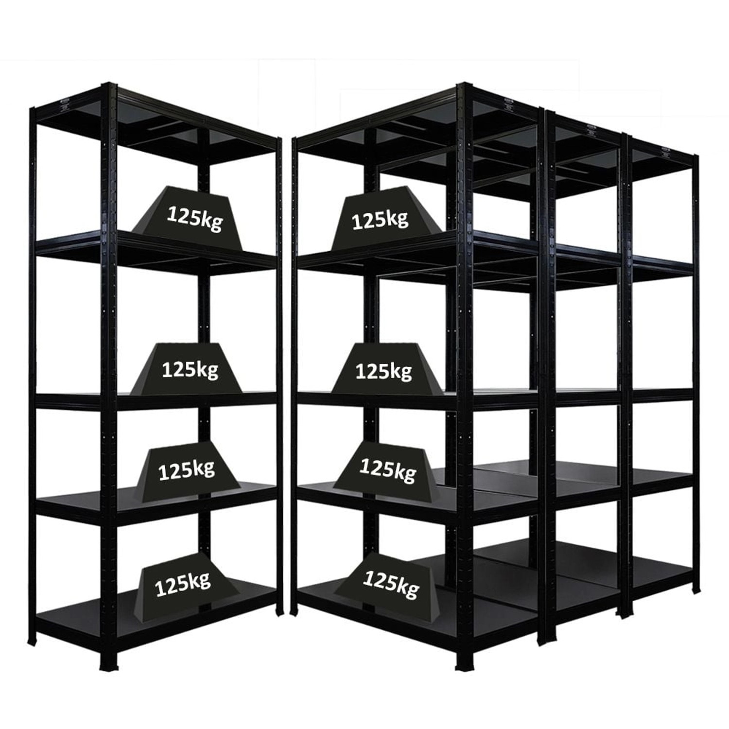 PROREGAL Mega Deal 4x Schwerlastregal Ragnar HxBxT 180x90x40cm 5 Stahlplatt günstig online kaufen