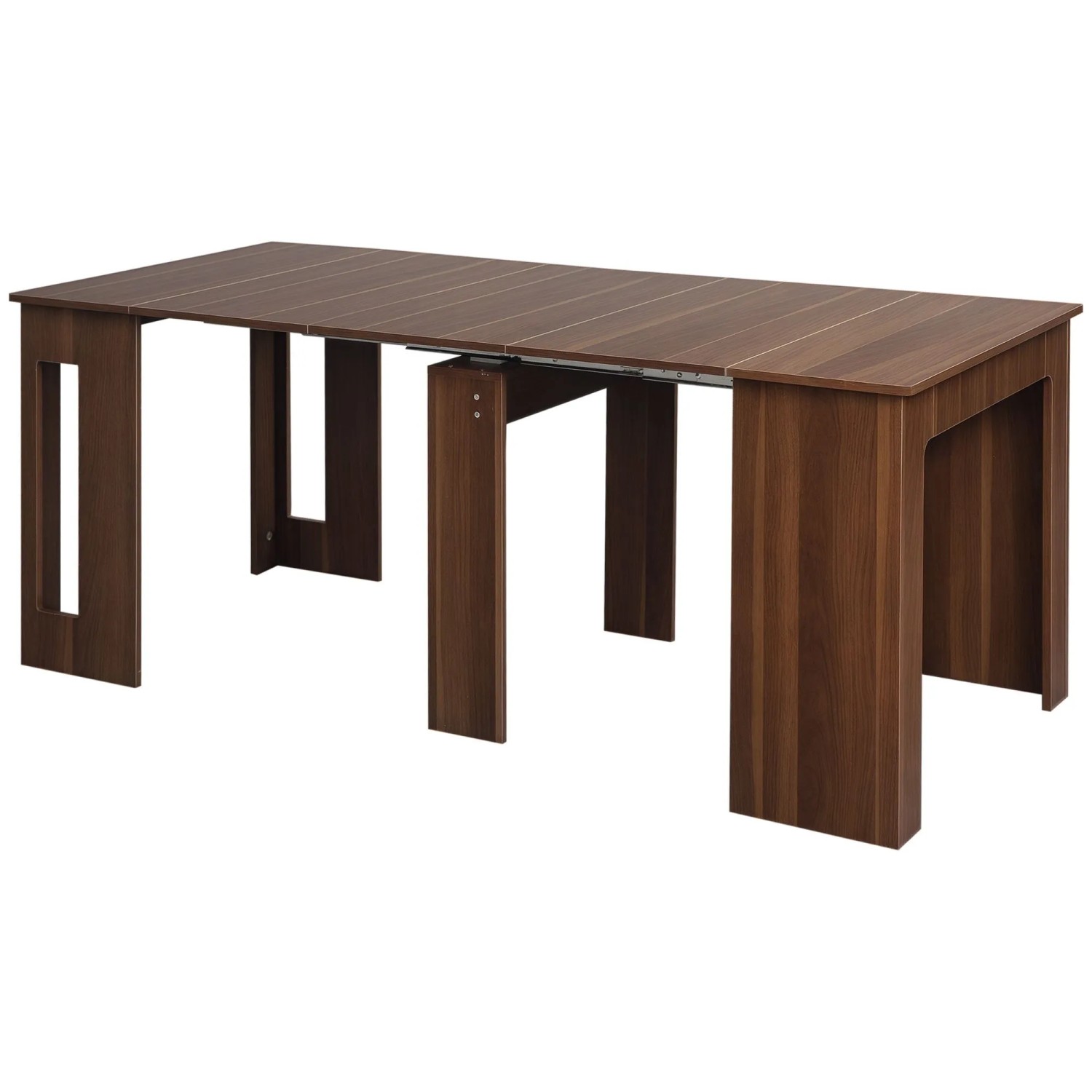 HOMCOM Esstisch Klapptisch Ausziehbar Modernes Design Braun 180 x 85 x 75cm