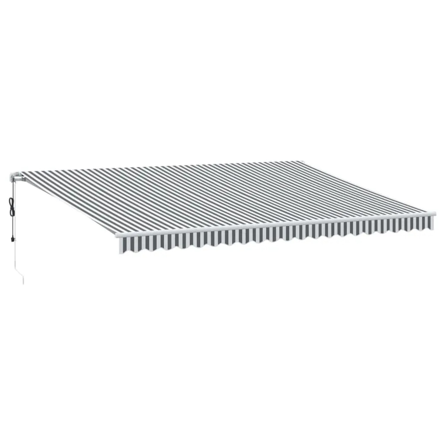 vidaXL Markise Automatisch mit LED Anthrazit & Weiß 500x350 cm 3215803