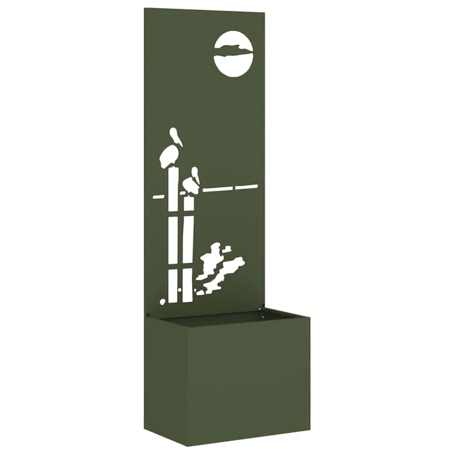 vidaXL Garten Sichtschutz-Leinwand Olivgrün 50 x 140 cm 876472