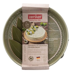 Zenker Springform Green Vision, Ø 24cm, mit Antihaftbeschichtung und hohem Rand. Ideal zum Backen von Kuchen und Torten.