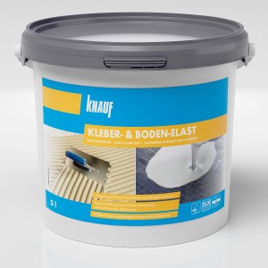 Eimer Knauf Kleber- und Boden-Elast 5 l, Anmischflüssigkeit für Fliesenkleber und Spachtelmassen.