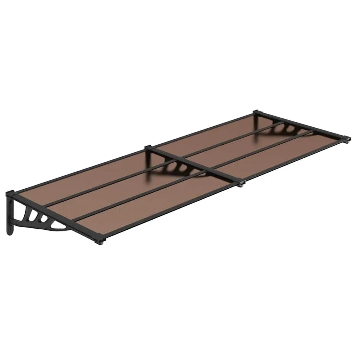 vidaXL Türvordach Schwarz 239x90 cm Polycarbonat 153700