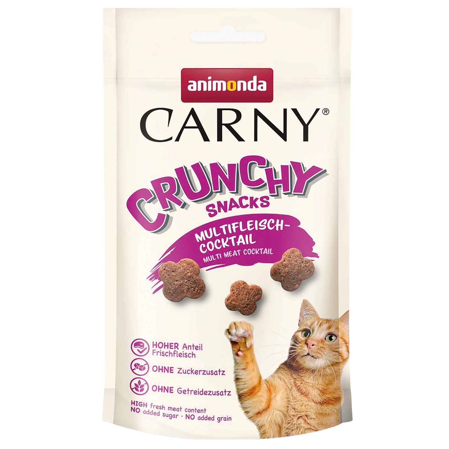 Carny Katzenleckerlies & Katzensnacks Crunchy Multifleisch Cocktail 50 g