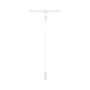 Paulmann URail Pendelleuchte Runa, signalweiß, 118cm, für LED-Schienensysteme.