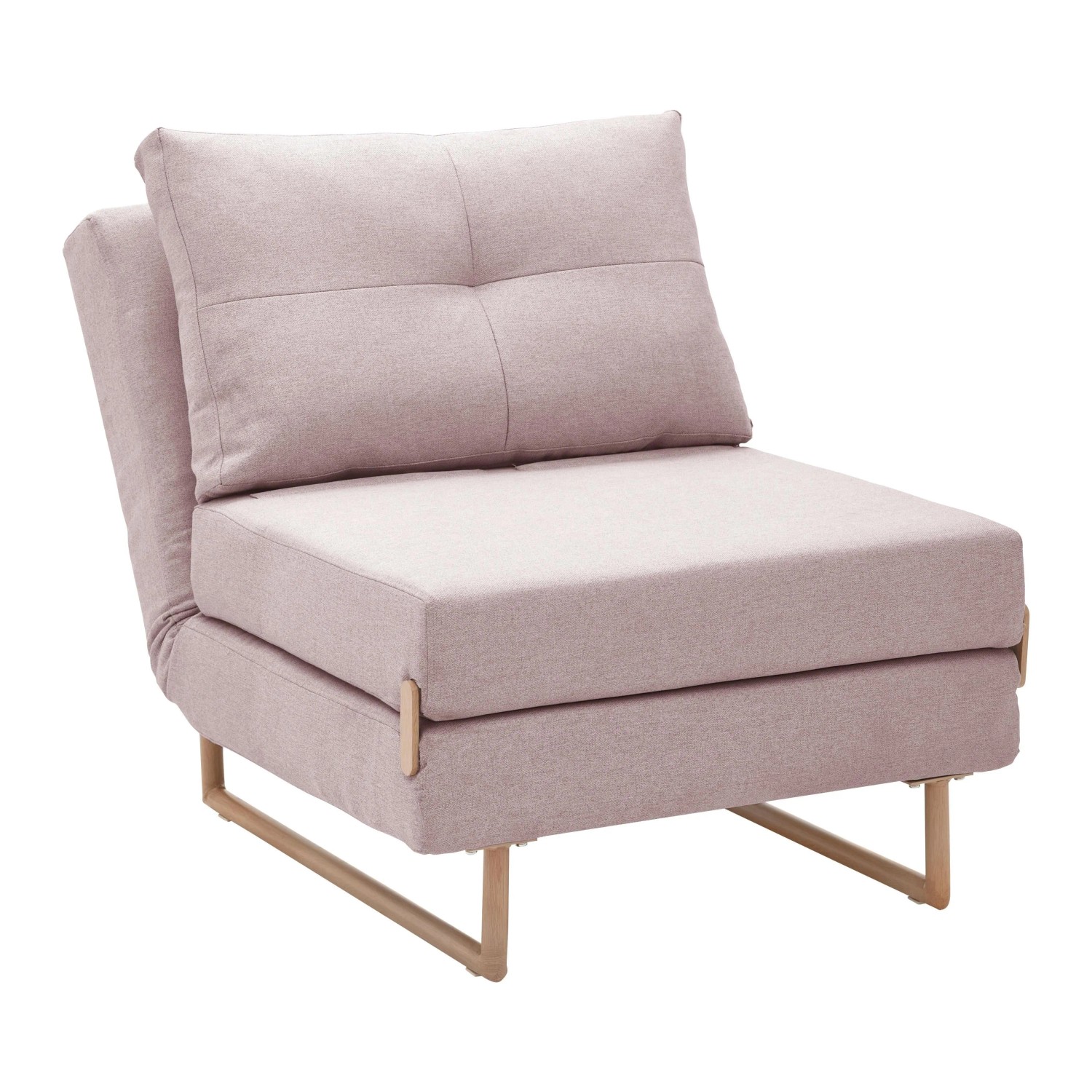 Bessagi Home Schlafsessel Malic Rosa Webstoff