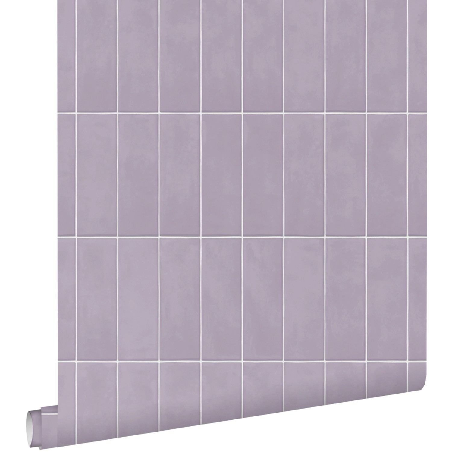 ESTAhome Tapete Fliesenmuster Violett 50 x 900 cm günstig online kaufen