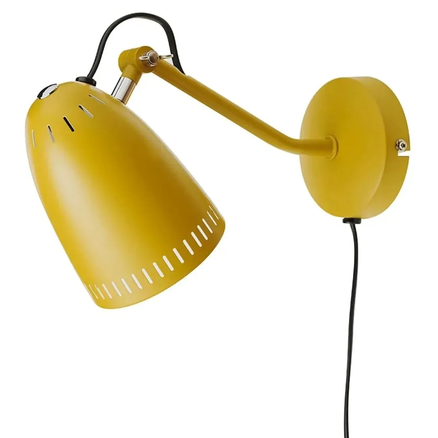 Superliving Wandlampe Dynamo Metall Matt Senfgelb