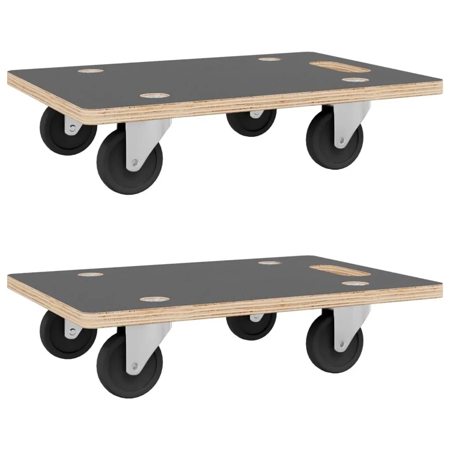 vidaXL Transportroller 2 Stk Rechteckig 80x55x11,5 cm 250 kg 154891