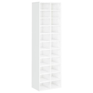 vidaXL Schuhschrank Hochglanz-Weiß 54x34x183 cm Holzwerkstoff 800375