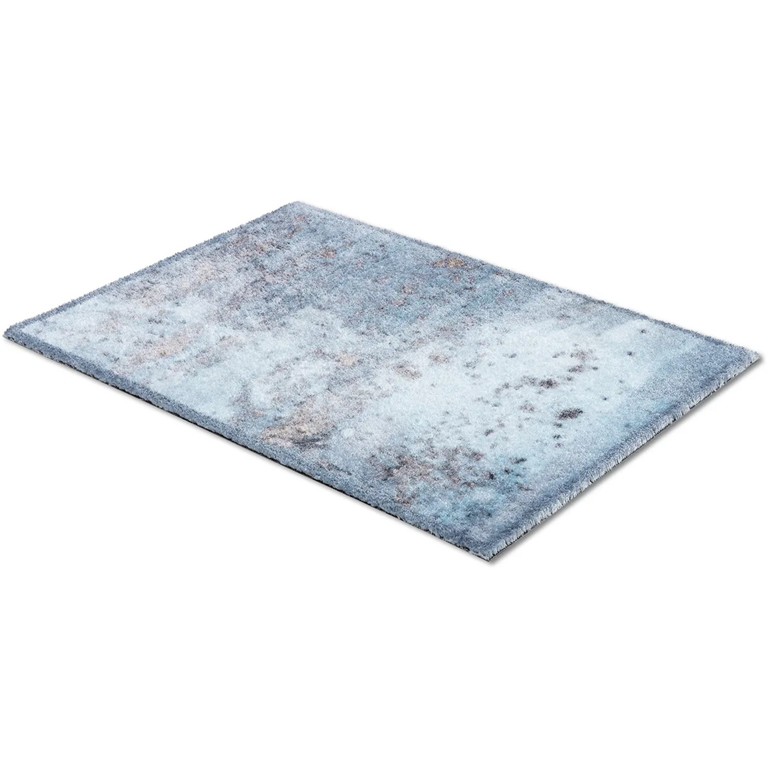 Astra Sauberlaufmatte Pure und Soft, 50x70 cm, Beton Hellblau, Fußmatte für den Innenbereich.