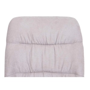 Detailansicht: Creme-beige Polsterung des MCW Esszimmerstuhls J69 im 6er-Set.