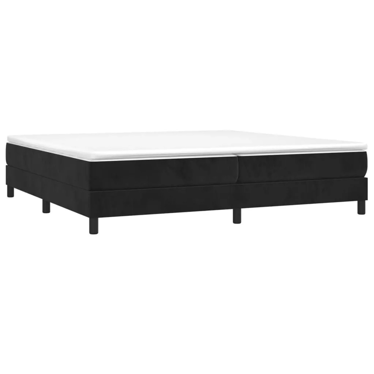 vidaXL Boxspringbett mit Matratze Schwarz 200x200 cm Samt 3144353 günstig online kaufen