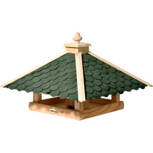 Dobar Vogelhaus mit grünem Bitumen-Dach, 54x54x38cm, FSC®-zertifiziert.