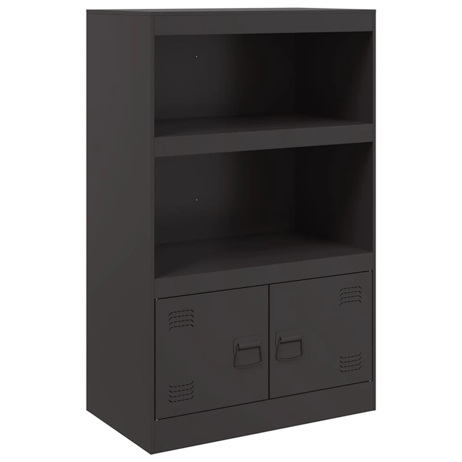 vidaXL Sideboard Schwarz 67x39x107 cm Stahl 841667 günstig online kaufen