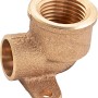 Löt-Wandscheibe aus Rotguss, Ø 15 mm x 14,9 mm (Rp 3/8), für Kupferrohr-Installation.