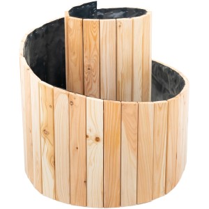 Westmann Kräuterschnecke aus Holz, 55x74cm, für Kräuter und Pflanzen im Garten oder auf dem Balkon.