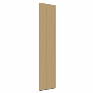 Akustikpaneel Eiche, brandhemmend, 60x248cm. Wandpaneel aus Sperrholz und schwarzem Filz.