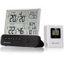 Bresser Funk-Wetterstation Translucidus NV mit transparentem Display und Außensensor.