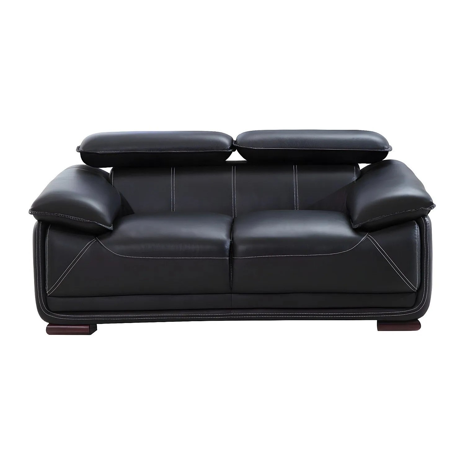 Vente-unique Sofa Ohne Schlafmöglichkeit Macelo Schwarz 170 cm
