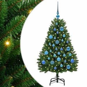 vidaXL Künstlicher Weihnachtsbaum Grün 120 cm PVC und Metall 3395674