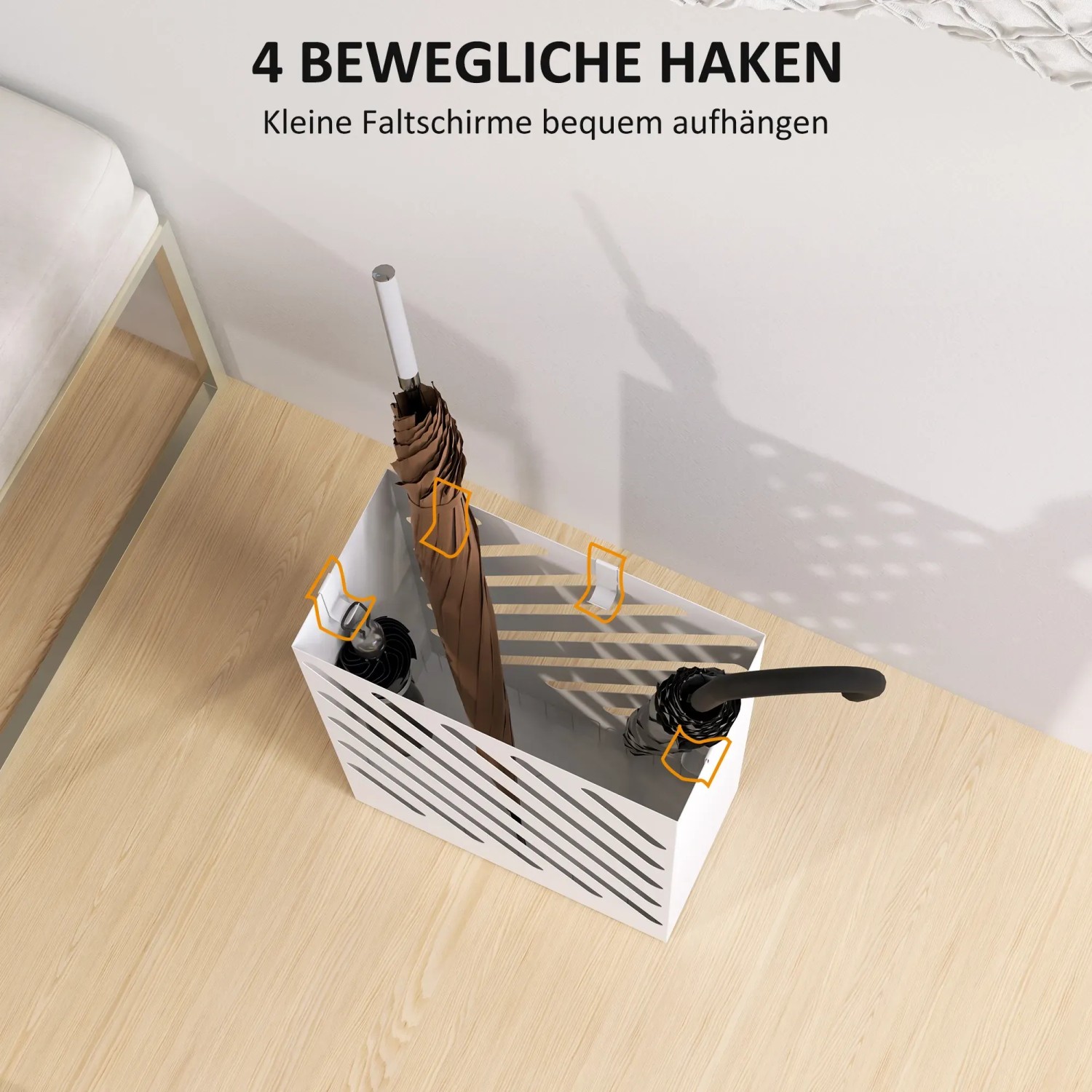 HOMCOM Schirmständer mit 4 Haken und Wasserauffangschale kaufen bei OBI
