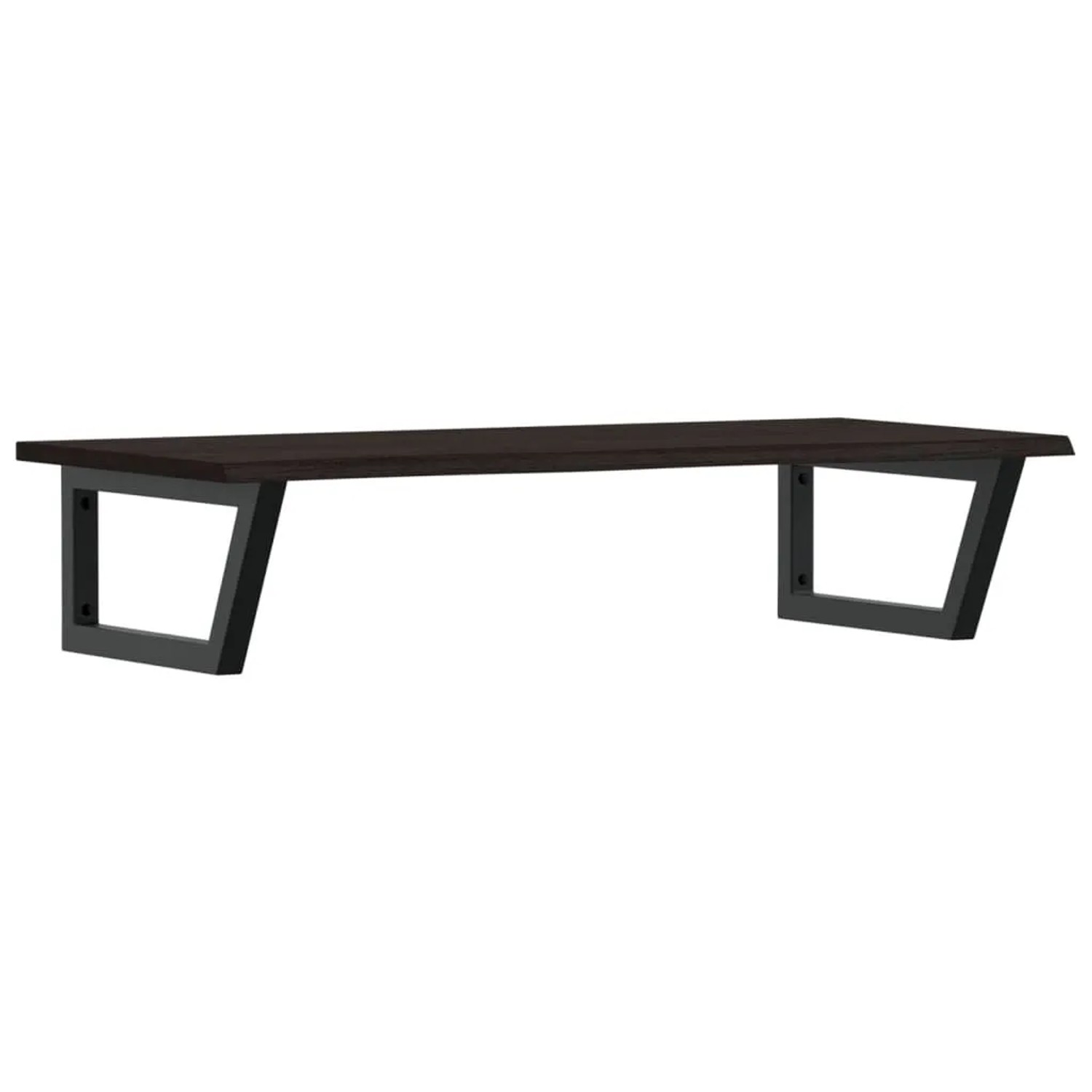 vidaXL Waschtischplatte mit Halterung Stahl und Massivholz Eiche 3302627 günstig online kaufen