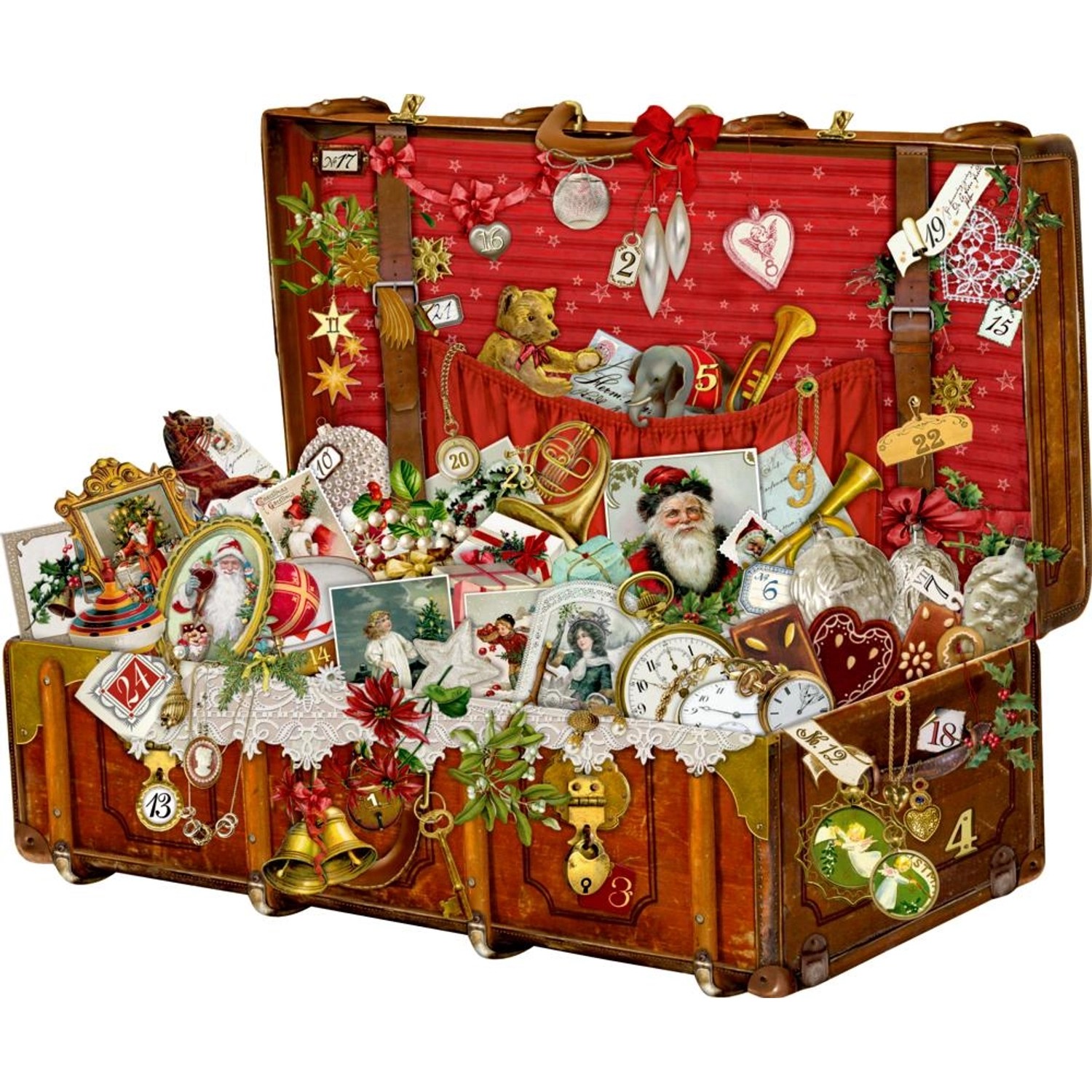 A3-Wandkalender Weihnachtskoffer