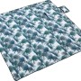 Picknickdecke Palmelo (200x200 cm) mit blau-grünem Palmenmuster für Camping & Freizeit.