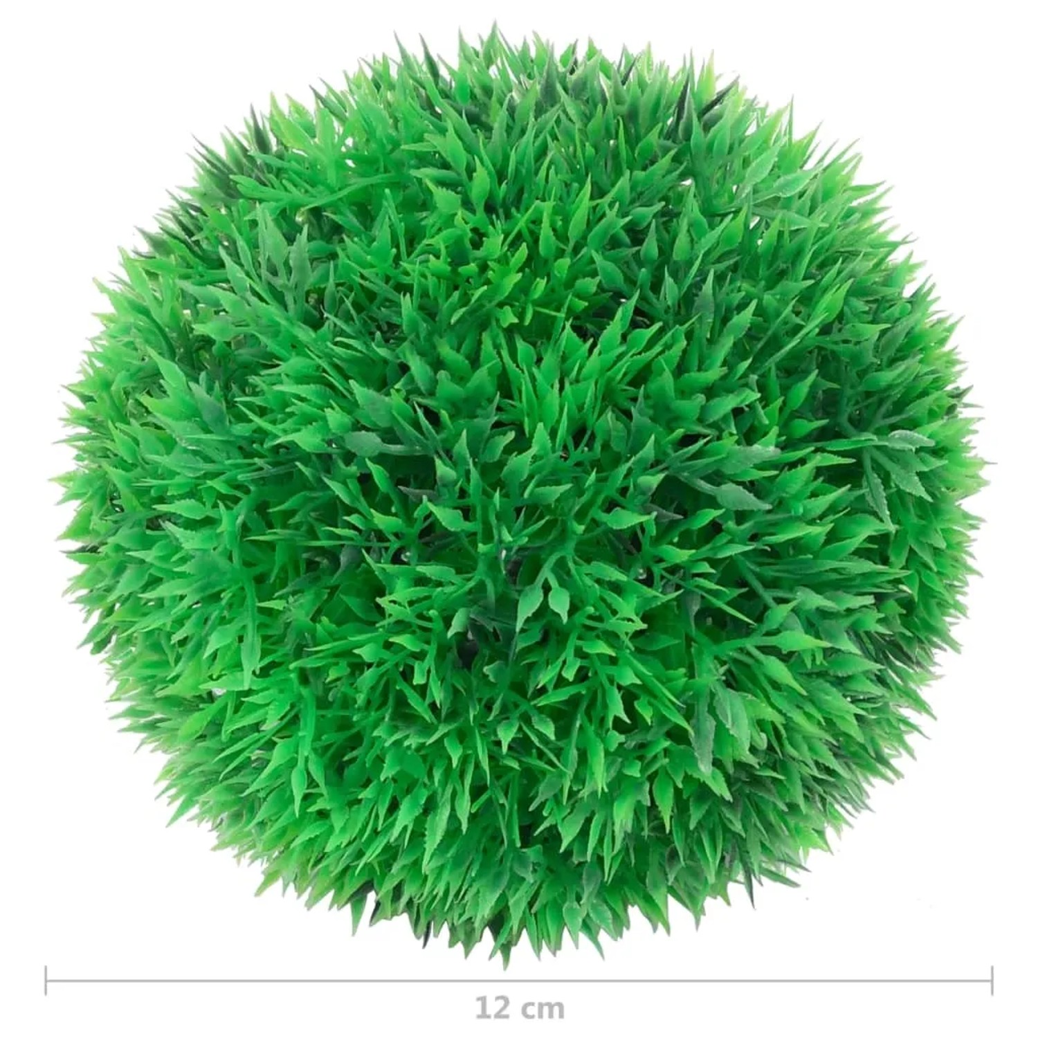 Künstliche, grüne Buchsbaumkugel, 12 cm Durchmesser, 4er Set für Deko.