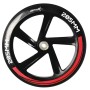 Schwarzes Muuwmi Scooter Rad, 205 mm, mit rotem Akzent für Tretroller.