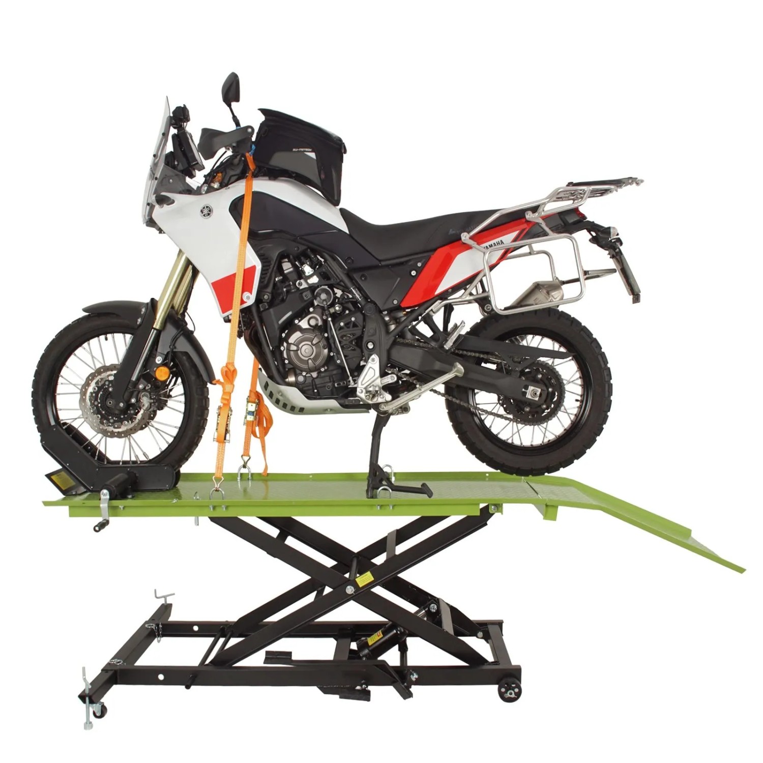 TRUTZHOLM Hydraulische Motorradhebebühne XL 560 kg Breite 60,5 cm Schwarz Grün