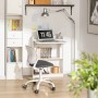 SoBuy Klappschreibtisch FWT92-W als Computertisch mit Ablagen im Arbeitszimmer.