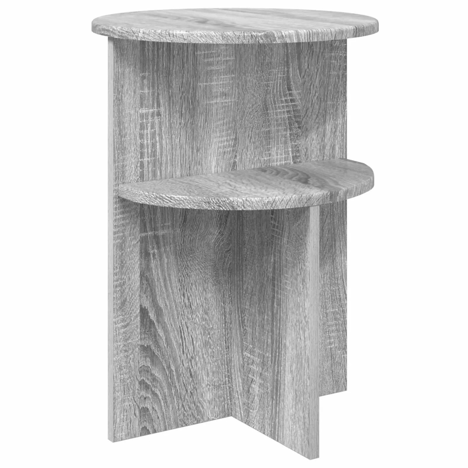 vidaXL Beistelltisch Graues Sonoma Ø 39,5 x 55 cm Holzwerkstoff 8001025