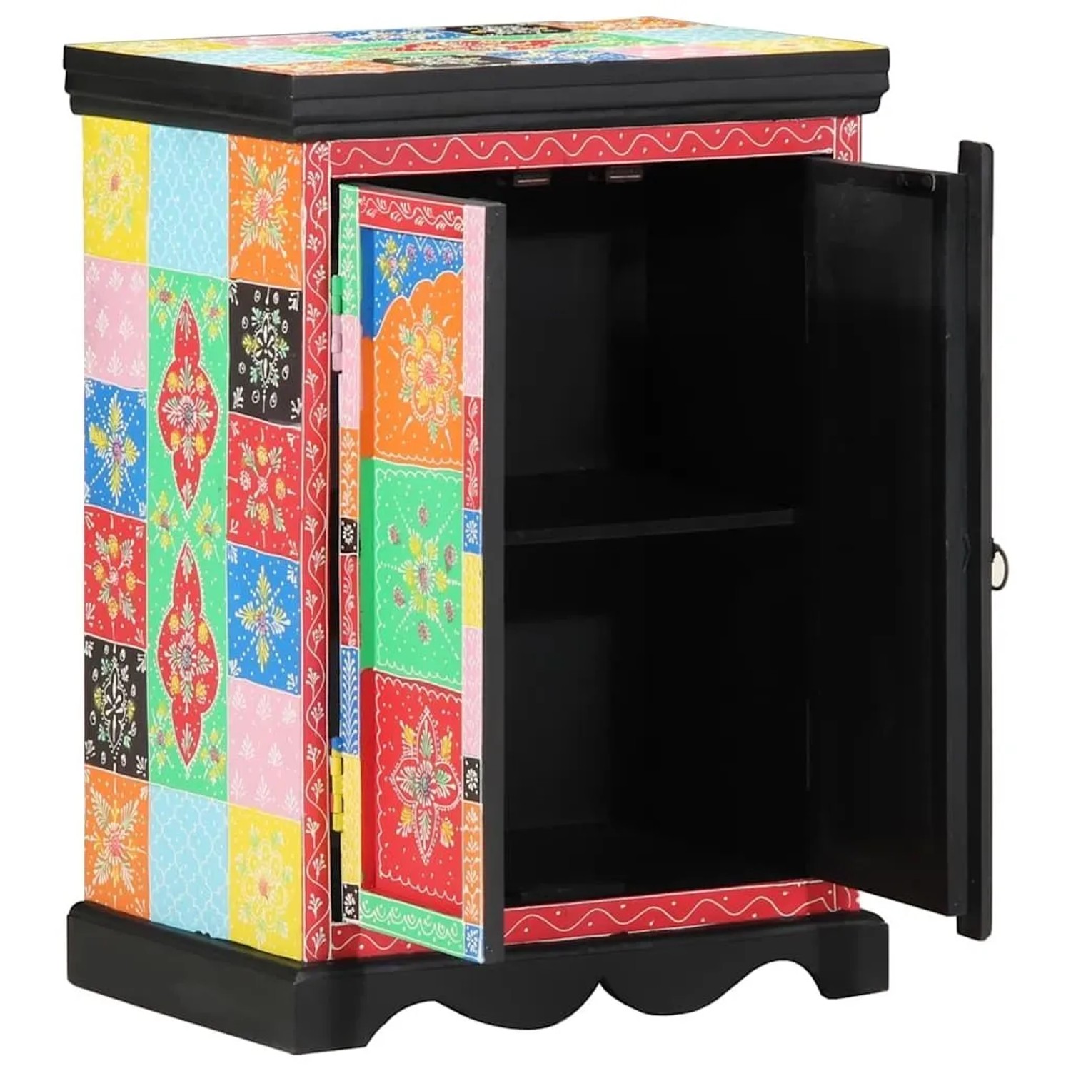 vidaXL Konsolentisch mit Regal mit Speicher Mehrfarbig 50 x 30 x 70 cm 4017568