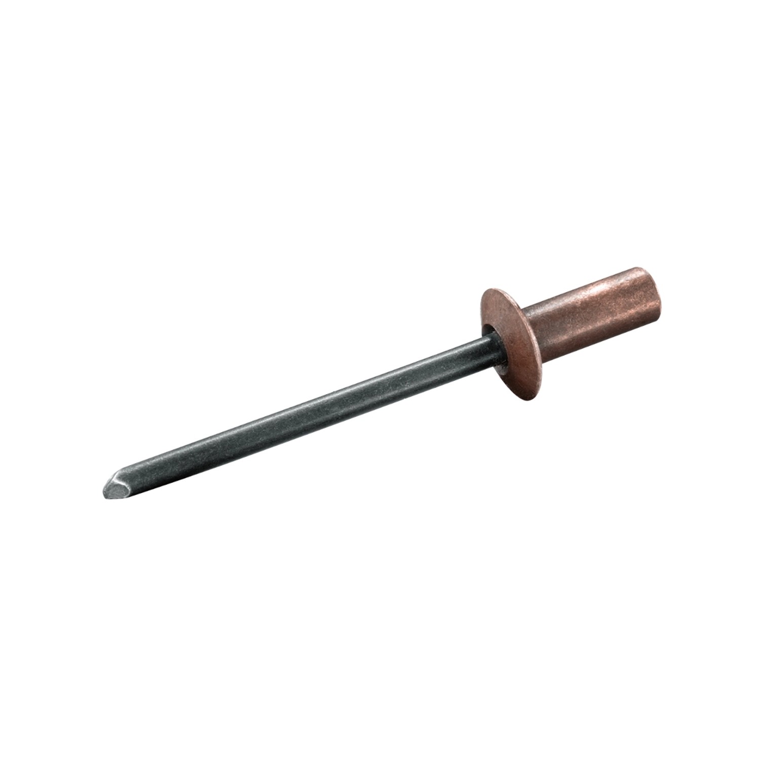 GOEBEL 1000 Dicht-Becherblindnieten Kupfer Stahl 3,2 x 8,0 mm Flachkopf Dichtnieten Nieten Blindniete Cup