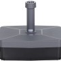 Siena Garden Schirmständer in Anthrazit, befüllbar, für Schirmstöcke von 21-54 mm Durchmesser.
