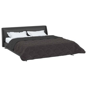 vidaXL Ganzjahresbettdecke Gepolstert Anthrazit 220 x 260 cm 42026239