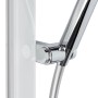Swiss Aqua Technologies Duschset Duschstange mit Handbrause und Praktischer Ablage Weiß und Chrom_5