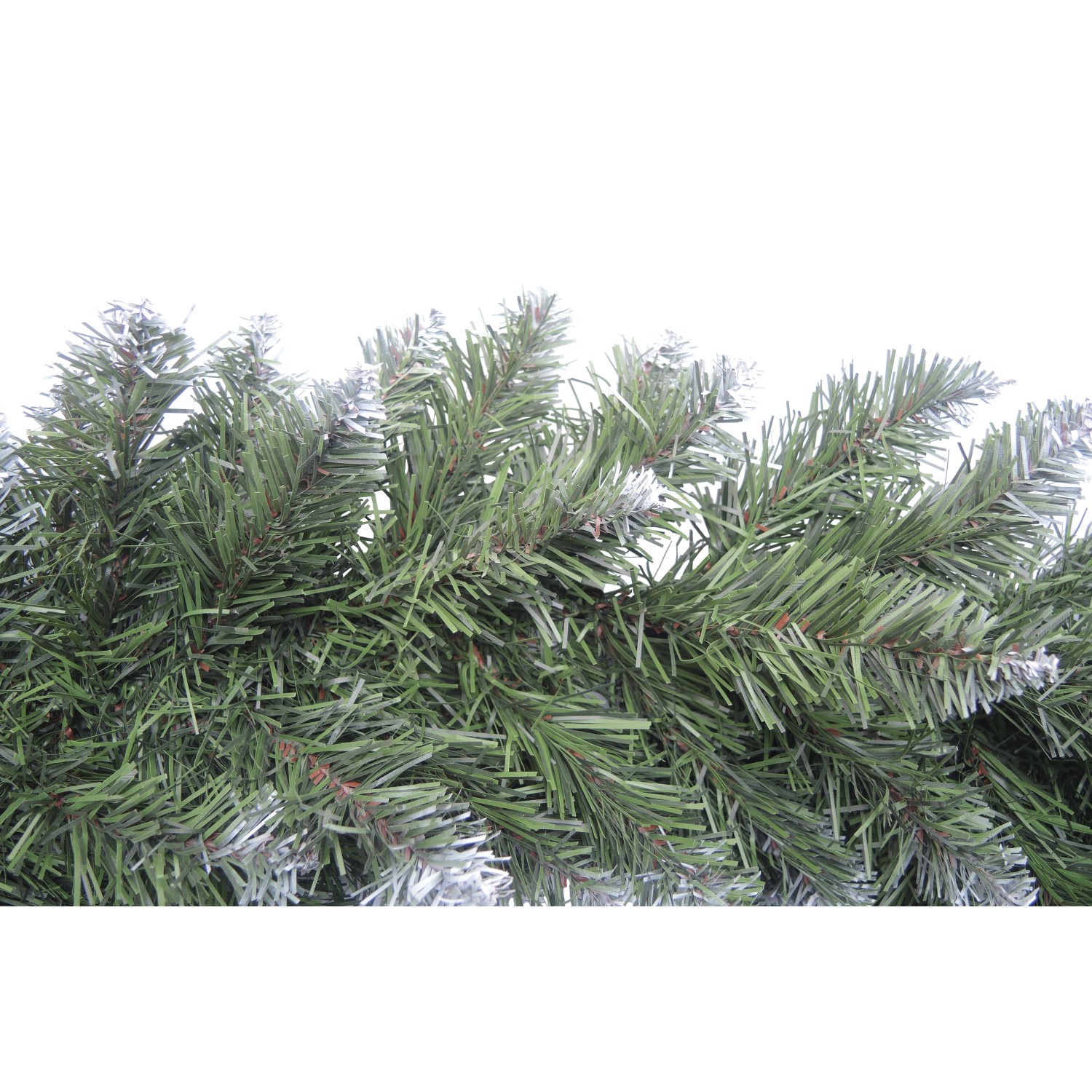 Künstliche, beschneite Tannengirlande, 270 cm lang, für weihnachtliche Dekorationen.