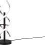 Trio Tischleuchte Sequence, gebürstetes Aluminium, Design-Tischlampe mit LED, dimmbar.