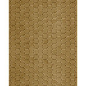 WALLFACE Wandpaneel in Gelb mit Honigwabenmuster, samtig-matte Optik.