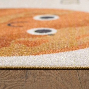 Detailansicht: Beiger Ayyildiz Kinderteppich Play 2019 (140x200 cm) mit Tiermotiv.